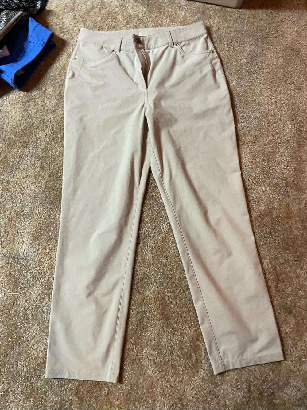 lululemon athletica Beige Straight-Leg Pants